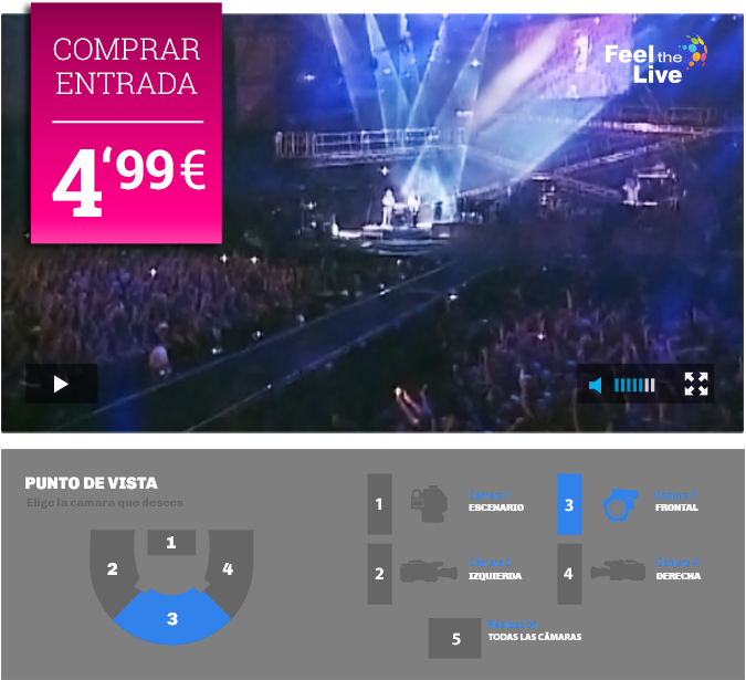 Alejandro Sanz en directo en Feel the Live. 4,99€